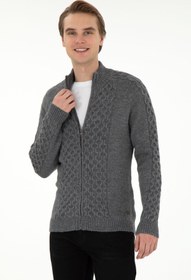 تصویر پلیور خاکستری مردانه یو اس پولو اسن 