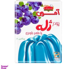 تصویر پودر ژله بلوبری آمون وزن ۷۵ گرم 