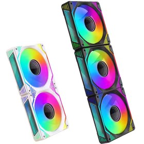 تصویر فن کیس LOVINGCOOL مدل LJ1200 بسته ۳ عددی 