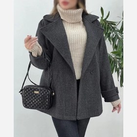 تصویر پالتو زنانه فوتر مشکی 