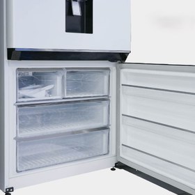 تصویر یخچال فریزر نیکسان با یخساز و آبریز اتومات لامی مدل RF 8420 N-E2 Nixan refrigerator-freezer with automatic ice maker and drainer model RF 8420 N-E2