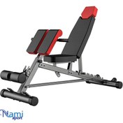 تصویر نیمکت بدنسازی مدرج چند کاره حرفه‌ای 