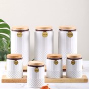 تصویر سرویس پاسماوری ۷ پارچه گلس کالر اسپرینگ 