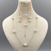 تصویر سرویس مروارید (گردنبند، دستبند، گوشواره) کد G1529 