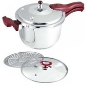 تصویر زودپز تفال ۶ لیتری روگازی استیل 