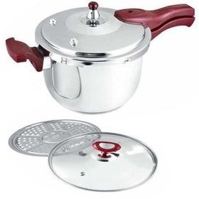 تصویر زودپز تفال ۶ لیتری روگازی استیل 