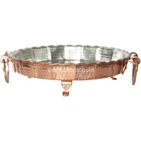 تصویر سینی مسی پایه دار| سایز 2 