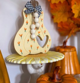 تصویر استند کدو دکوراتیو چوبی 