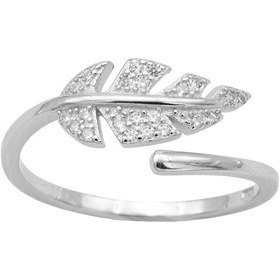 تصویر انگشتر نقره زنانه مدل گلبرگ کد ITL-246 