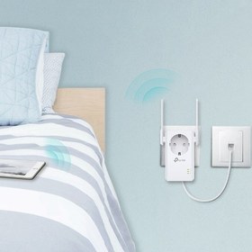 تصویر توسعه دهنده شبکه بی‌سیم تی پی-لینک مدل TL-WA860RE ظرفیت ۳۰۰Mbps 