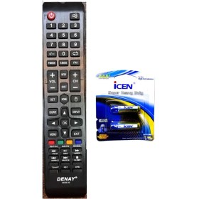 تصویر کنترل تلویزیون دنای DENAY مدل MCB-03 با باتری 