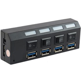 تصویر هاب USB مدل Diana USB3.0 Hub 4 Port Diana USB3.0 Hub 4 Port