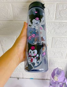 تصویر قمقمه نشکن کرومی - مشکی 