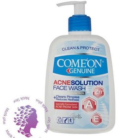 تصویر ژل شستشو صورت کامان مدل Acne Solution حجم 500 میلی لیتر 