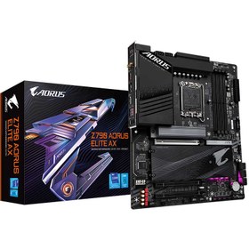 تصویر مادربرد گیگابایت مدل Z790 ا GIGABYTE Z790M AORUS ELITE AX DDR5 MicroATX LGA1700 Motherboard GIGABYTE Z790M AORUS ELITE AX DDR5 MicroATX LGA1700 Motherboard