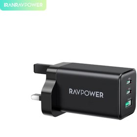 تصویر شارژر دیواری راوپاور 65 واتی تکنولوژی گان مدل Ravpower pc-172 Ravpower rp-pc172 wall charger