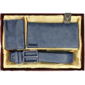 تصویر ست هدیه مردانه چرم آمادای مدل هورس 