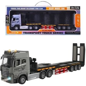 تصویر ماکت تریلی فلزی مقیاس ۱:۲۴ جعبه دار 