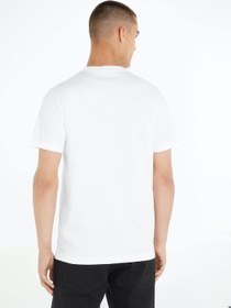 تصویر تی‌شرت مردانه با نشان تجاری - از جنس جرسن پنبه‌ای، سفید برند calvin klein jeans Men's Monogram T-Shirt - Cotton jersey, White