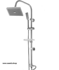 تصویر علم دوش یونیورست دوکاره رسوبگیر اتومات رنگ کروم 