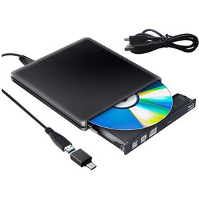 تصویر درایو بلوری اکسترنال External Blu Ray Drive 3D Portable USB 3.0 PiAEK 