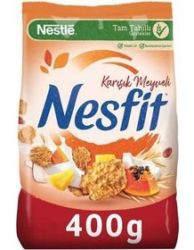 تصویر غلات صبحانه(کورن فلکس) میوه ای نسفیت نستله Nestle Nesfit Karisik Meyveli Tam Tahil ve Pirinc Gevregi 