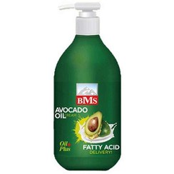 تصویر کرم مرطوب کننده پمپی BMS روغن آووکادو حجم 300mL 