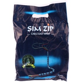 تصویر سیم جمع کن Sim Zip 1.5m 16mm ا Sim Zip 1.5m 16mm Wire Gatherer Sim Zip 1.5m 16mm Wire Gatherer