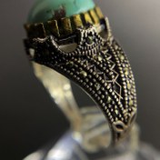 تصویر انگشتر فیروزه مردانه (کد 2324) 