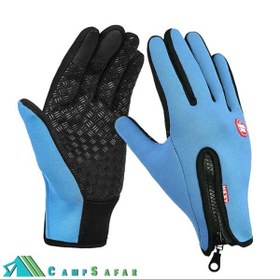 تصویر دستکش وینداستاپر HKXY مدل L208 TOLEMI Winter Gloves Running Thermal Gloves Warm Gloves Anti-slip Touchscreen Gloves for Men Women Sport Walking Riding Driving Cycling