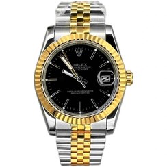 تصویر ساعت مچی رولکس دیت جاست دو رنگ استیل 