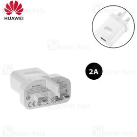 تصویر آداپتور شارژر اصلی هواوی Huawei HW-050100B01 / HW-050100B02 UK شدت جریان ۲ آمپر 