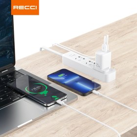 تصویر آداپتور شارژر 20 وات RECCI تایپ C و PD 20W مدل RC30 RECCI Travel Charger 20W PD