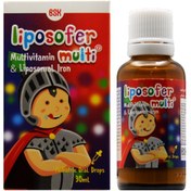 تصویر قطره خوراکی آهن لیپوزوفر مولتی بی اس کی 30 میلی لیتر BSK Liposofer Multi Oral Drops 30 ml