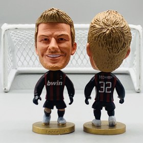 تصویر اکشن فیگور ساکروی طرح بکهام میلان کد 01 David Beckham Milan SoccerWe Figure