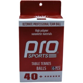 تصویر توپ پينگ پنگ 6 عددي PRO 006 