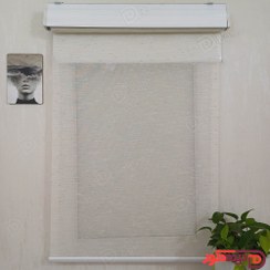 تصویر پرده زبرا شب و روز سفید کد B-3007-102 