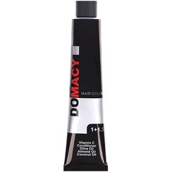 تصویر رنگ مو دوماسی Domacy سری شکلاتی رنگ قهوه ای شکلاتی متوسط شماره 4.7 حجم 120 میلی لیتر Dumasi hair color, chocolate series No. 4.7, volume 120 ml, medium chocolate brown color