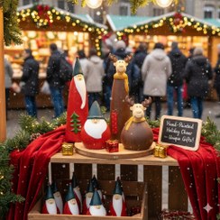 تصویر مجسمه کریسمسی 