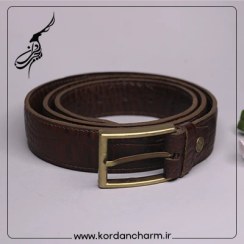 تصویر کمربند مردانه چرم کروکدیل 
