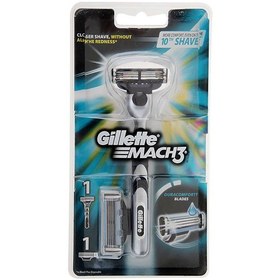 تصویر خودتراش ژیلت مدل Gillette MACH3 همراه با یک یدک Gillette MACH3 Dundee Golden Tlras