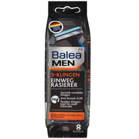 تصویر تیغ اصلاح مردانه باله آ Balea Men Disposable بسته 8 عددی 