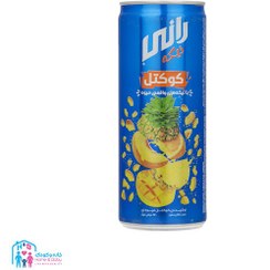 تصویر نوشیدنی رانی کوکتل با تیکه های واقعی میوه 