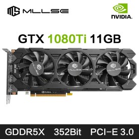 تصویر کارت گرافیک MLLSE Geforce GTX 1080Ti 11GB Gaming Graphics Card GDDR5X 352Bit بازارچی - Bazzarchi.ir 