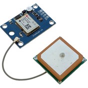 تصویر ماژول GPS UBLOX NEO-7M به همراه آنتن داخلی 
