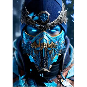 تصویر متال پوستر بازی Mortal Kombat طرح شخصیت Sub Zero کد N002 