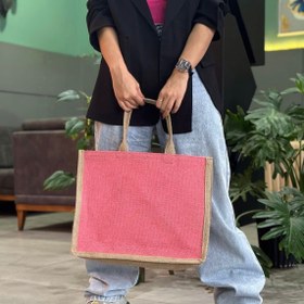 تصویر ساک کنفی لایف استایل life style jute bag