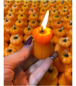 تصویر شمع یلدایی کدو وکیومی 