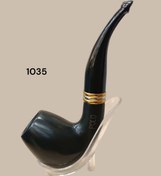 تصویر پیپ چوبی مشکی حلقه فلزی برند پولو کد ۱۰۳۵ 