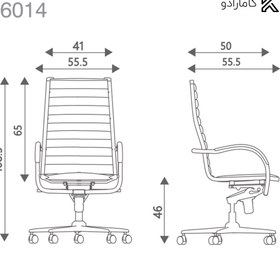 تصویر صندلی مدیریتی با مکانیزم مدل 6014 اروند 